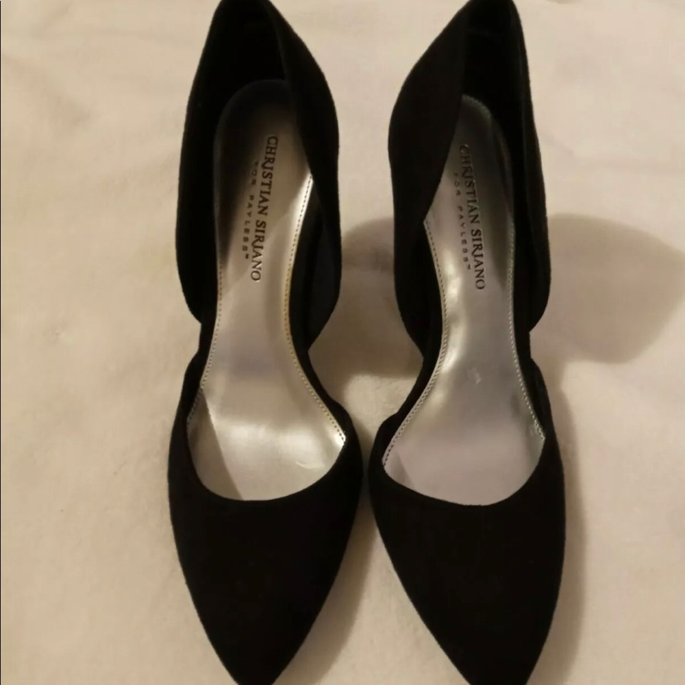 Christian Siriano Black Heels. Never worn